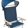 Nature Fellow Gartenmöbel<Strandklappstuhl in Blau - (B)78 x (H)77 x (T)64,5 cm