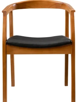 Evila Sitzmöbel<Stuhl "Albero" in Hellbraun/ Schwarz - (B)50 x (H)70 x (T)53 cm