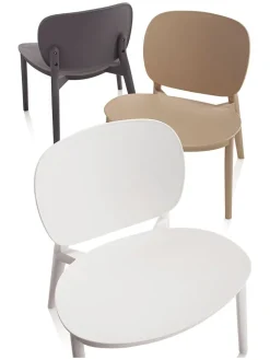 TFT Home Sitzmöbel<Stuhl "Mahon" in Weiß - (B)58 x (H)71 x (T)48,5 cm