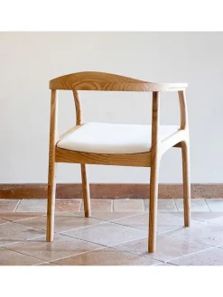 HanahHome Sitzmöbel<Stuhl "Porto" in Buche - (B)42 x (H)49 x (T)40 cm