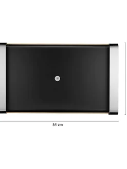 WMF Aufbewahren & Servieren<Tablett ''Club'' in Schwarz/ Silber - (L)54 x (B)32 cm