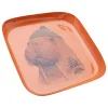 Kare Aufbewahren & Servieren<Tablett "Ego Walrus" in Orange - (L)21 x (B)21 cm