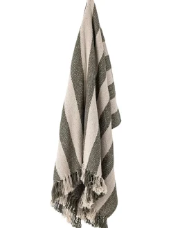 Bloomingville Wohndecken & Plaids<Tagesdecke ''Jodina'' in Beige/ Grün - (L)160 x (B)130 cm