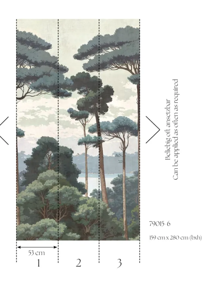 A.S. Création Wanddekoration<Tapete Hot Spots Forest Braun