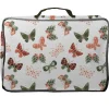 The Wild Hug Kisten & Körbe<Tasche "Butterflies" in Weiß/ Bunt - (B)36 x (H)11 x (T)25 cm