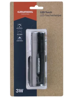 GRUNDIG Leuchtmittel<Taschenlampe in Schwarz