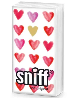 ppd Tisch- & Küchentextilien<Taschentücher "Aquarell Hearts" in Weiß/ Rot