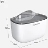 Joybos Badaccessoires<Taschentuchbox in Weiß/ Grau - (B)23 x (H)16,5 x (T)14 cm