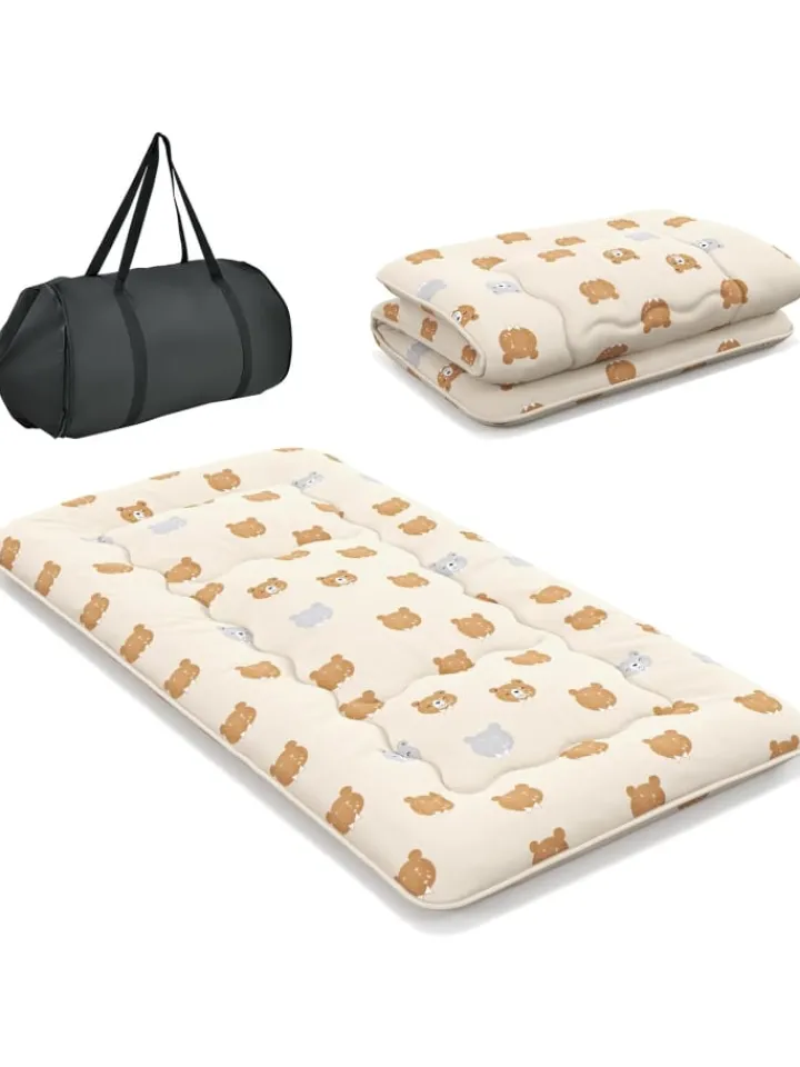 COSTWAY Betten & Matratzen<Tatami-Matte 90x200cm in Braun