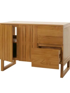 MCW Badmöbel<Teak-Waschbeckenunterschrank M72