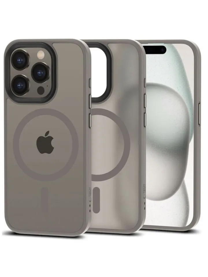TechProtect Smartphones & Zubehör<MagMat Magnetisch Hülle für iPhone 15 Pro Max Titan matt in Titan