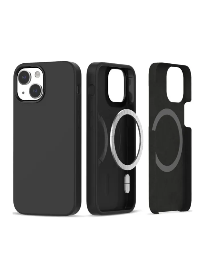 TechProtect Smartphones & Zubehör<Silikon magnetisch Hülle iPhone 13 / 14 Schwarz in Schwarz