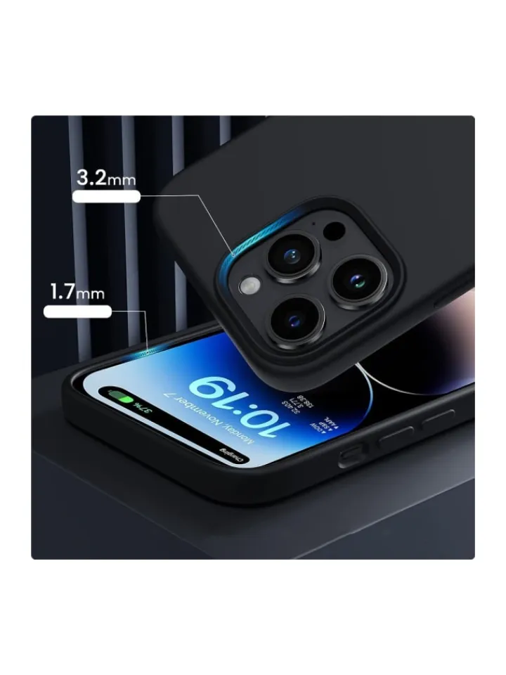TechProtect Smartphones & Zubehör<Silikon magnetisch Hülle iPhone 13 / 14 Schwarz in Schwarz