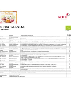 ROTH Adventskalender<Tee Adventskalender mit 24 einzelnen Teebeuteln in Bunt