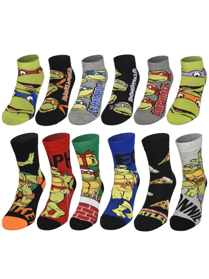 Teenage Mutant Ninja Turtles Adventskalender<Socken Adventskalender 12 Paar Socken in Mehrfarbig