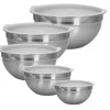 Intirilife Aufbewahren & Servieren<5-teiliges Salatschüssel Rührschüssel Set in Silber