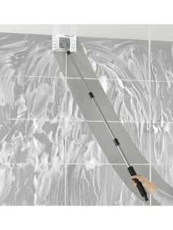 Maximex Putz- & Waschutensilien<Teleskop-Fliesenwischer in Schwarz/ Silber