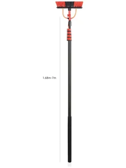 Lifa Living Putz- & Waschutensilien<Teleskop-Reinigungsbürste in Schwarz - (L)7 m