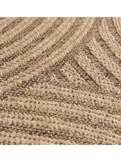 KADIMA DESIGN Outdoorteppiche<Teppich In-/Outdoor Jute-Optik Flachgewebe Grobe Linien Polypropylen