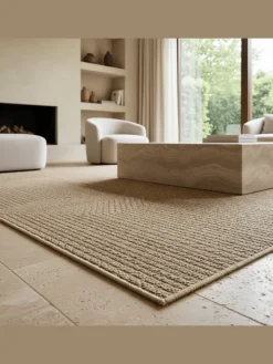 KADIMA DESIGN Outdoorteppiche|Teppiche & Fußmatten<Teppich In-/Outdoor Jute-Optik Flachgewebe Unicolor Polypropylen
