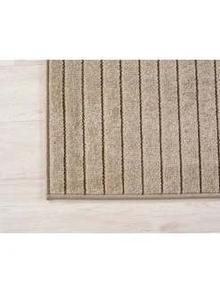 KADIMA DESIGN Outdoorteppiche<Teppich In-/Outdoor Kurzflor Skandi 3D-Design Polypropylen Balkon in Beige