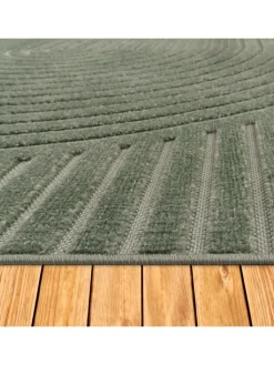 KADIMA DESIGN Teppiche & Fußmatten<Teppich Kurzflor Struktur Wohnzimmer in Grün