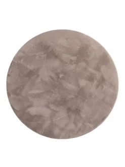 KADIMA DESIGN Teppiche & Fußmatten<Teppich Kurzflor waschbar Einfarbig Wohnzimmer in Taupe