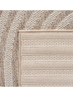 KADIMA DESIGN Outdoorteppiche<Teppich Outdoor Flachgewebe Boho Muster Polypropylen Balkon in Beige