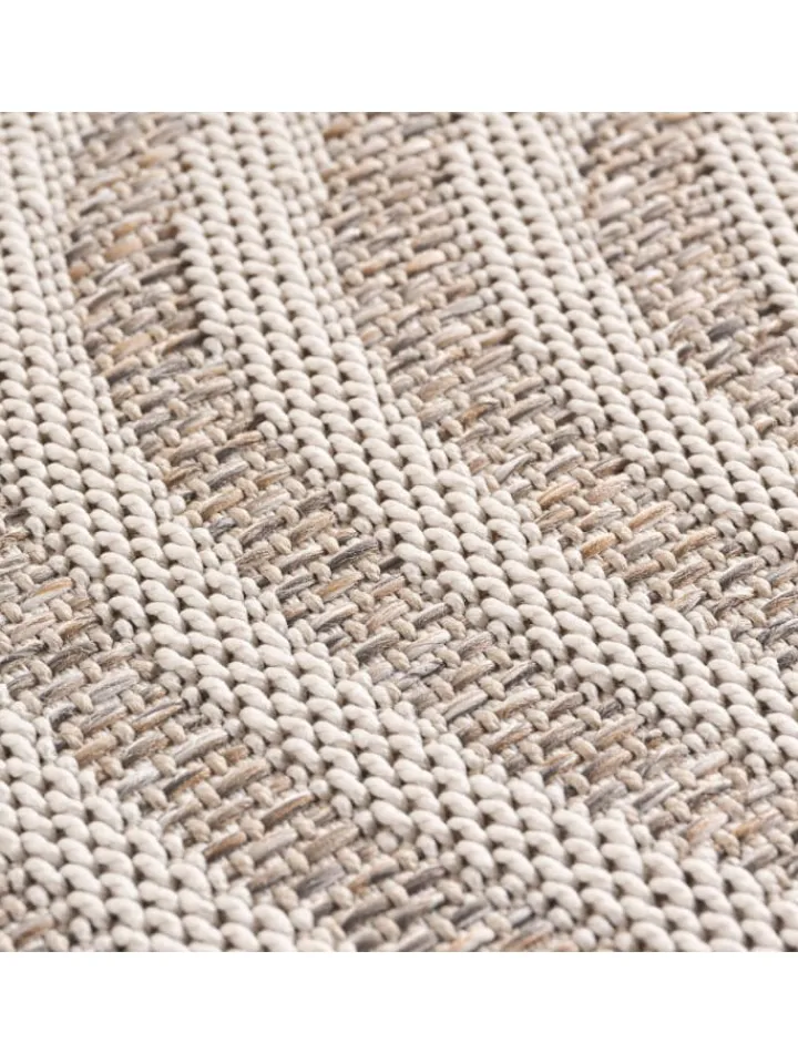KADIMA DESIGN Outdoorteppiche<Teppich Outdoor Flachgewebe Boho Muster Polypropylen Balkon in Beige
