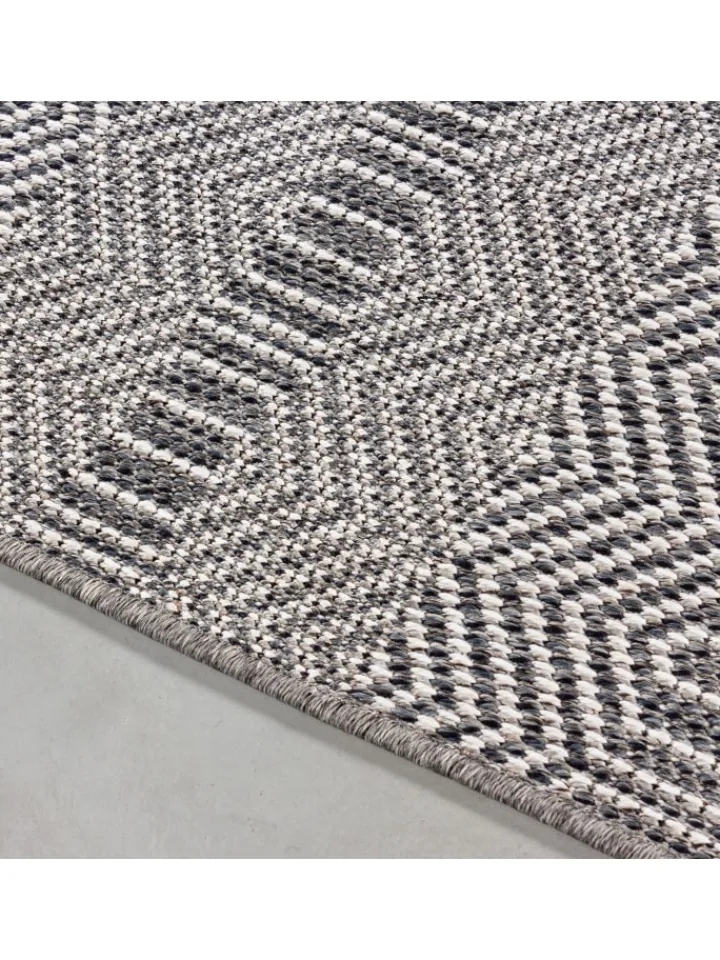 KADIMA DESIGN Outdoorteppiche<Teppich Outdoor Flachgewebe Boho Polypropylen Balkon