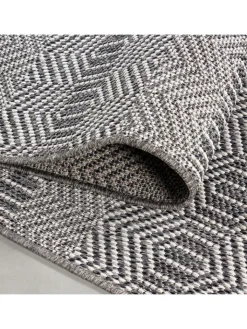 KADIMA DESIGN Outdoorteppiche<Teppich Outdoor Flachgewebe Boho Polypropylen Balkon