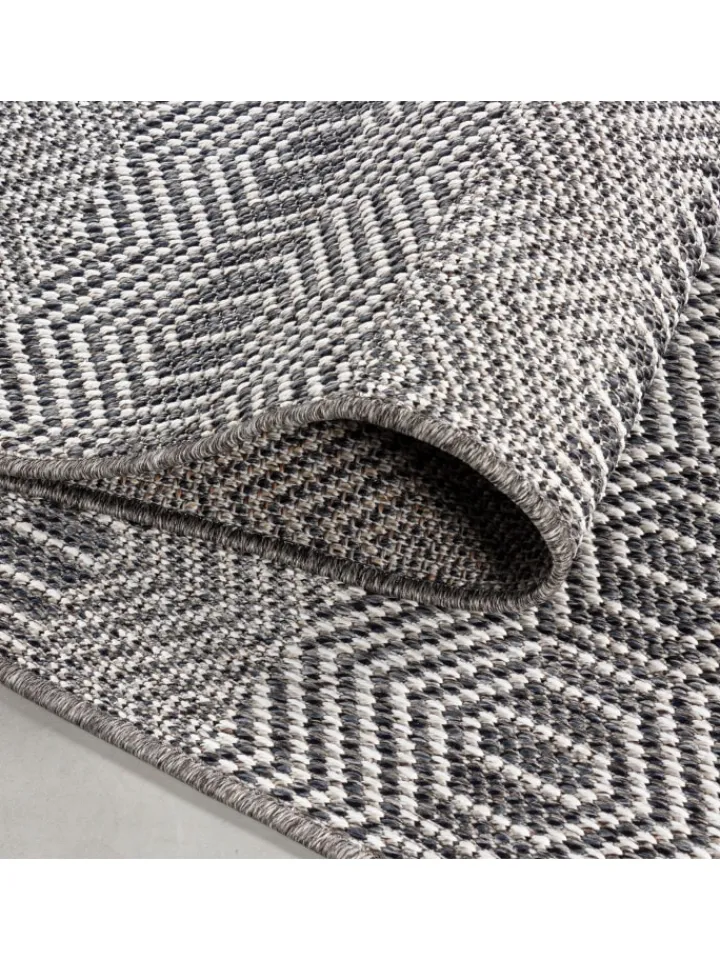 KADIMA DESIGN Outdoorteppiche<Teppich Outdoor Flachgewebe Boho Polypropylen Balkon