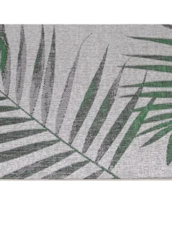 KADIMA DESIGN Outdoorteppiche<Teppich Outdoor Flachgewebe Dschungel-Design Polypropylen Terrasse