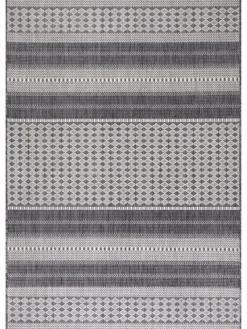 KADIMA DESIGN Outdoorteppiche<Teppich Outdoor Flachgewebe Antik-Optik Polypropylen Terrasse