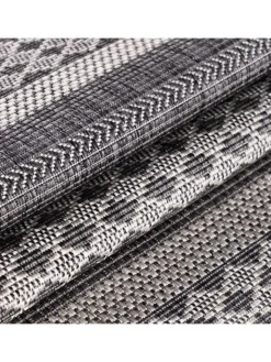 KADIMA DESIGN Outdoorteppiche<Teppich Outdoor Flachgewebe Antik-Optik Polypropylen Terrasse