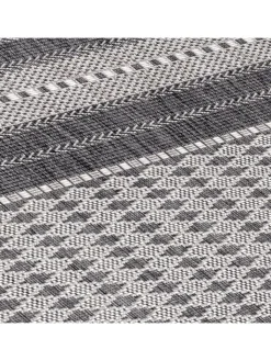KADIMA DESIGN Outdoorteppiche<Teppich Outdoor Flachgewebe Antik-Optik Polypropylen Terrasse