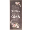 Clayre & Eef Wanddekoration<Textschild in Schwarz - (B)13 x (H)30 cm