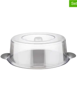 APS Aufbewahren & Servieren<2tg. Set: Tortenplatte in Silber - (H)11 xØ 30 cm