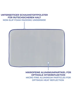 Wenko Weitere Haushaltshelfer<Thermal-Bügelmatte in Grau - (L)65 x (B)100 cm
