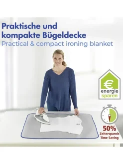 Wenko Weitere Haushaltshelfer<Thermal-Bügelmatte in Grau - (L)65 x (B)100 cm