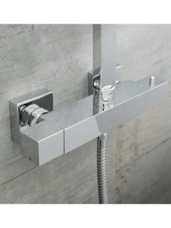 Schütte Badaccessoires<Thermostat-Überkopf-Brauseset "Sumba" in Chrom