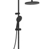 Schütte Badaccessoires<Thermostat-Überkopfbrause-Set ''Adria'' in Schwarz