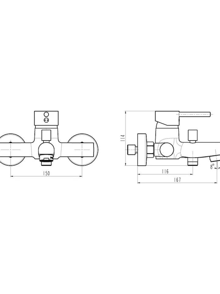 Schütte Badarmaturen<Thermostat-Wannenfüllarmatur "Atlanta" in Chrom