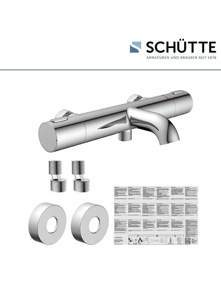 Schütte Badarmaturen<Thermostat-Wannenfüllarmatur ''Monza'' in Chrom