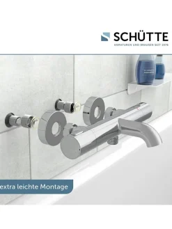 Schütte Badarmaturen<Thermostat-Wannenfüllarmatur ''Monza'' in Chrom