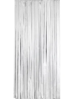 Wenko Gardinen, Jalousien & Rollos<Thermo-Türvorhang in Schwarz/ Silber - (L)200 x (B)90 cm