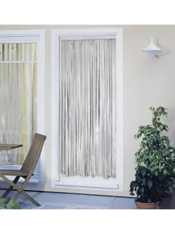 Wenko Gardinen, Jalousien & Rollos<Thermo-Türvorhang in Schwarz/ Silber - (L)200 x (B)90 cm