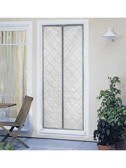 Wenko Weitere Haushaltshelfer<Thermo-Türvorhang in Grau - (L)200 x (B)80 cm