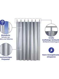 Wenko Weitere Haushaltshelfer<Thermovorhang in Silber - (L)200 x (B)130 cm