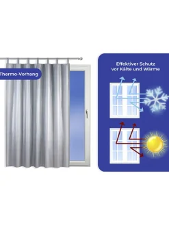Wenko Weitere Haushaltshelfer<Thermovorhang in Silber - (L)200 x (B)130 cm